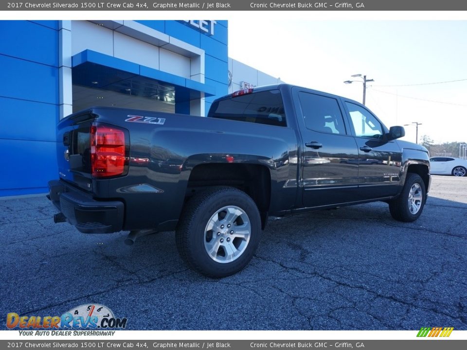 2017 Chevrolet Silverado 1500 LT Crew Cab 4x4 Graphite Metallic / Jet Black Photo #7
