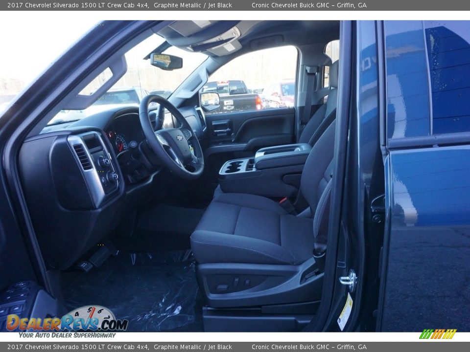 2017 Chevrolet Silverado 1500 LT Crew Cab 4x4 Graphite Metallic / Jet Black Photo #9