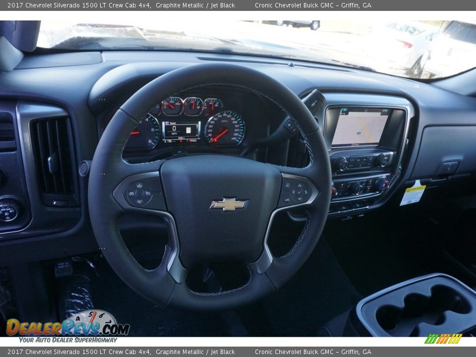 2017 Chevrolet Silverado 1500 LT Crew Cab 4x4 Graphite Metallic / Jet Black Photo #10