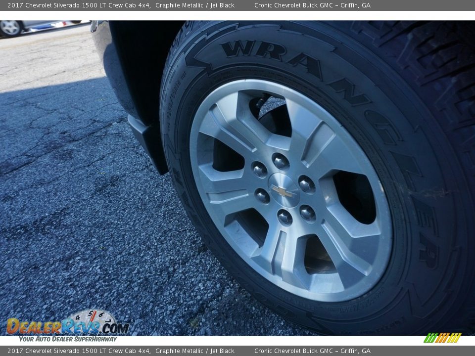 2017 Chevrolet Silverado 1500 LT Crew Cab 4x4 Graphite Metallic / Jet Black Photo #11