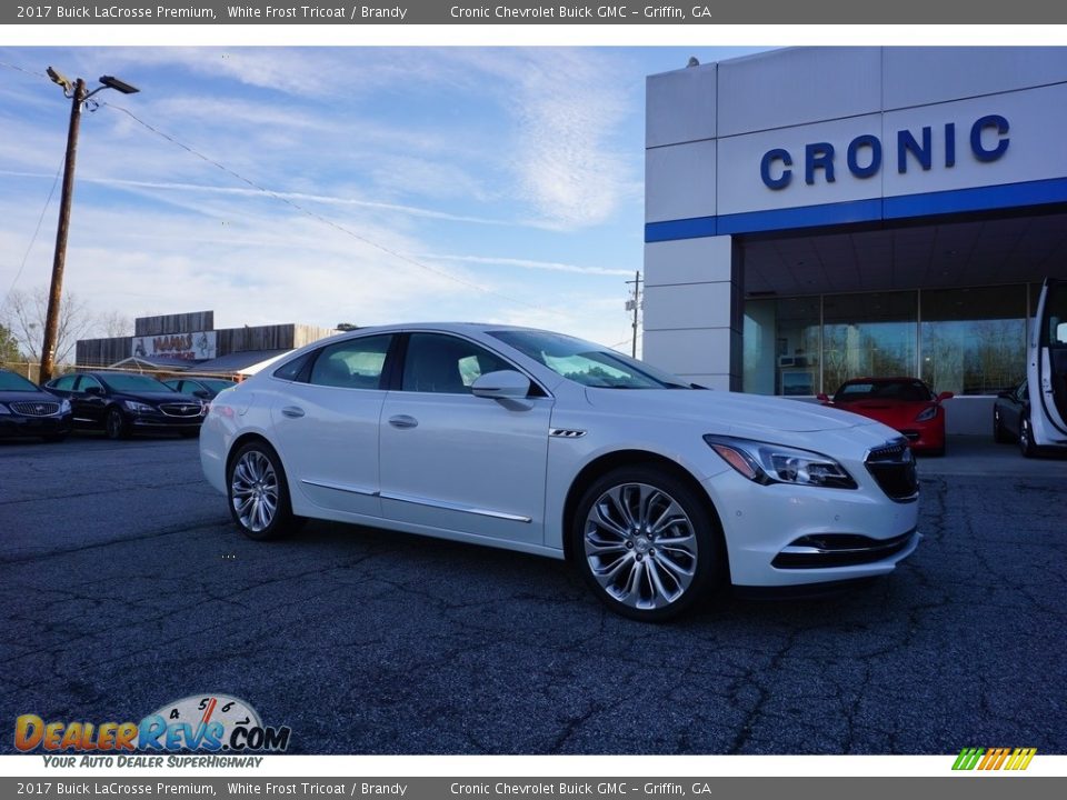 2017 Buick LaCrosse Premium White Frost Tricoat / Brandy Photo #1