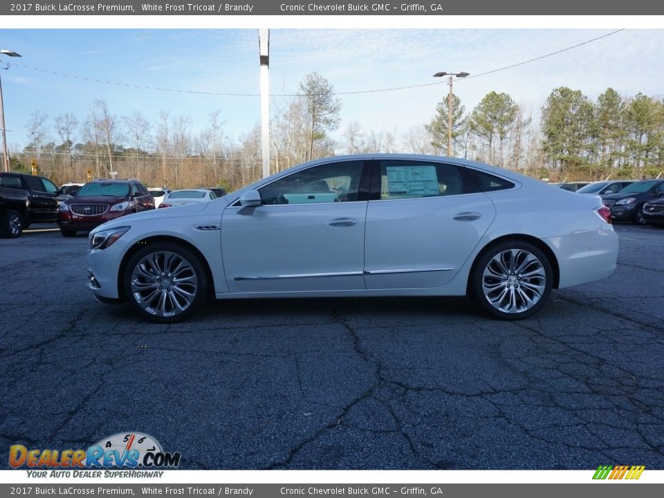 2017 Buick LaCrosse Premium White Frost Tricoat / Brandy Photo #4