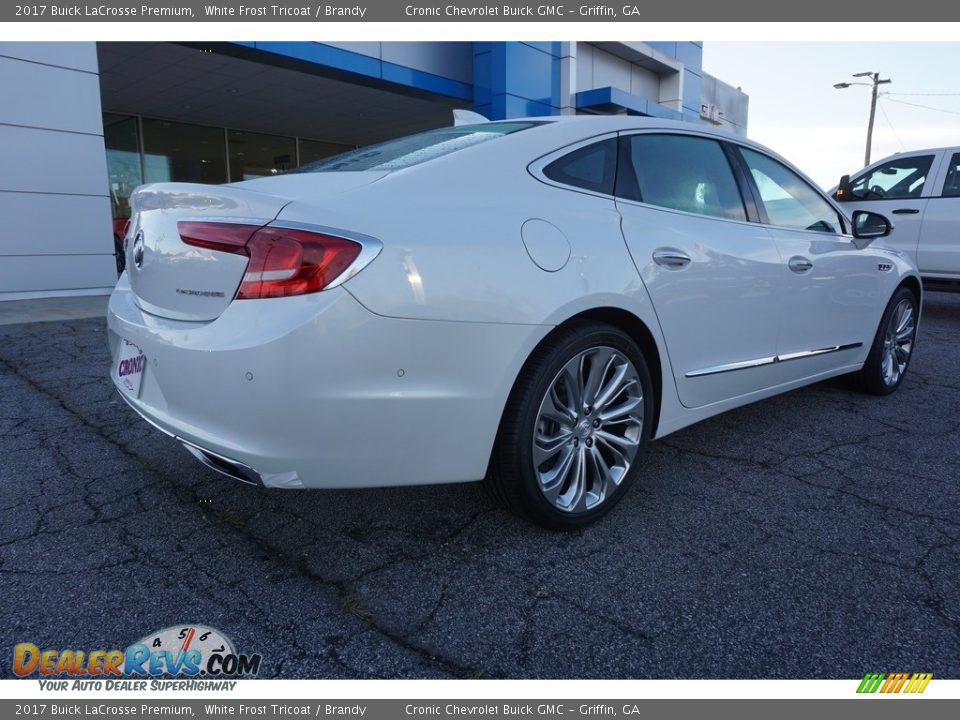 2017 Buick LaCrosse Premium White Frost Tricoat / Brandy Photo #7