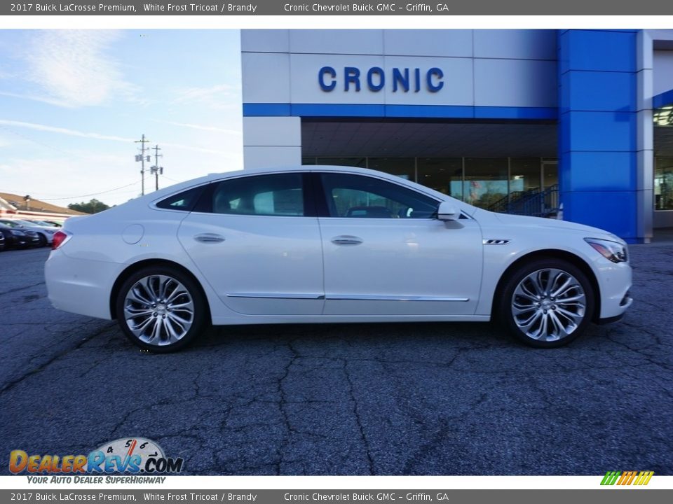 2017 Buick LaCrosse Premium White Frost Tricoat / Brandy Photo #8