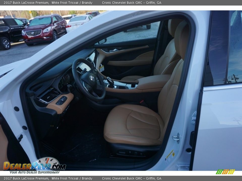 2017 Buick LaCrosse Premium White Frost Tricoat / Brandy Photo #9