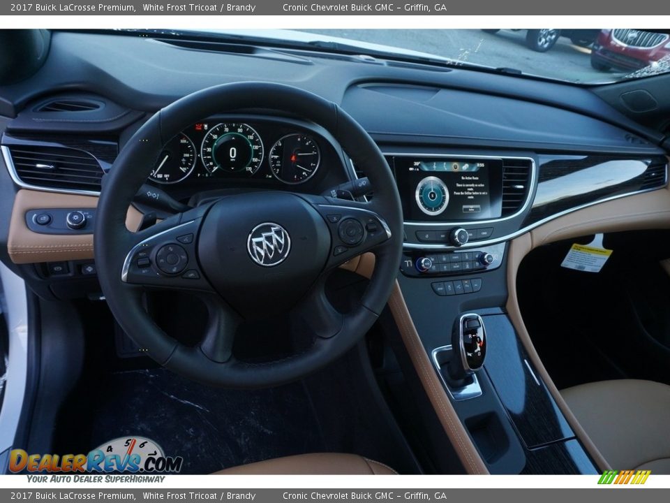2017 Buick LaCrosse Premium White Frost Tricoat / Brandy Photo #10