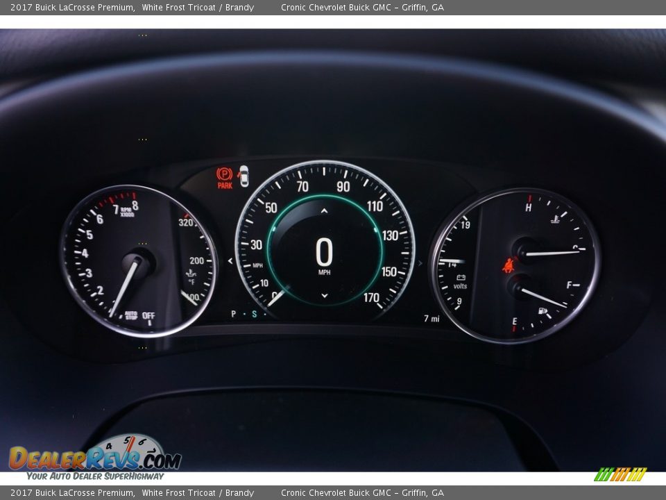 2017 Buick LaCrosse Premium White Frost Tricoat / Brandy Photo #14