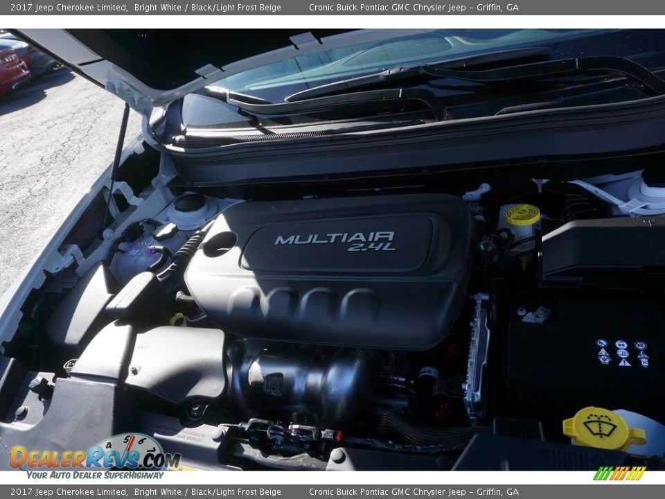 2017 Jeep Cherokee Limited Bright White / Black/Light Frost Beige Photo #12