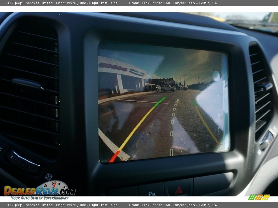 2017 Jeep Cherokee Limited Bright White / Black/Light Frost Beige Photo #14