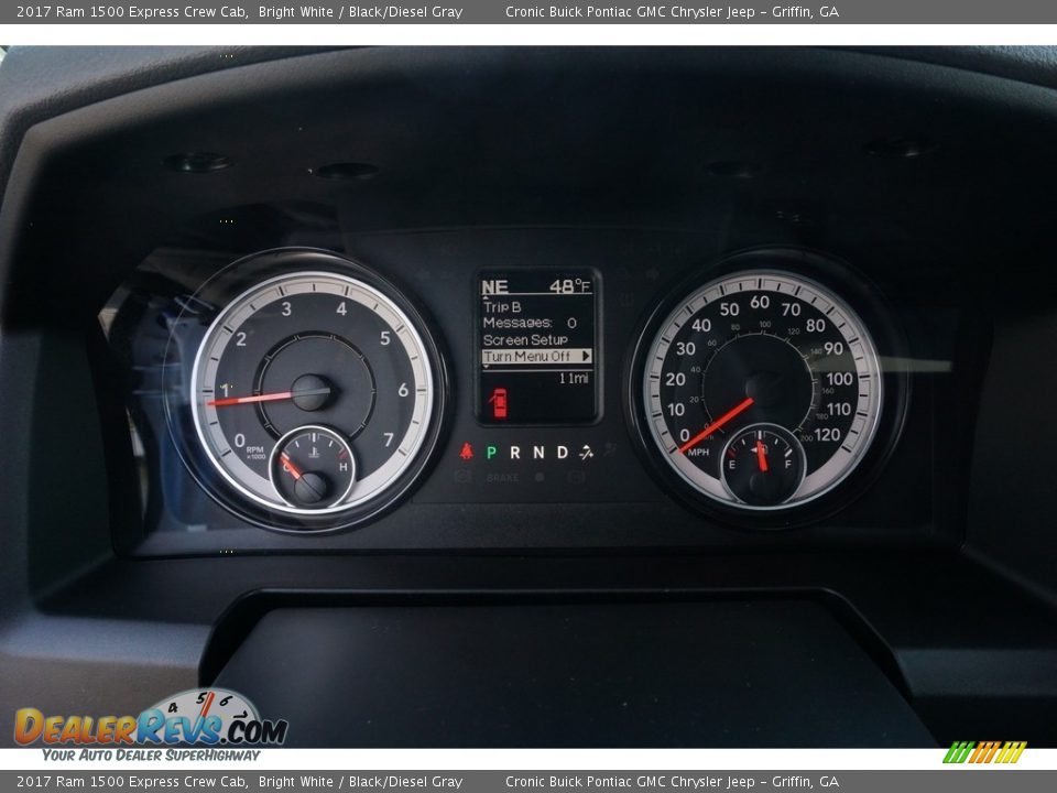 2017 Ram 1500 Express Crew Cab Bright White / Black/Diesel Gray Photo #14