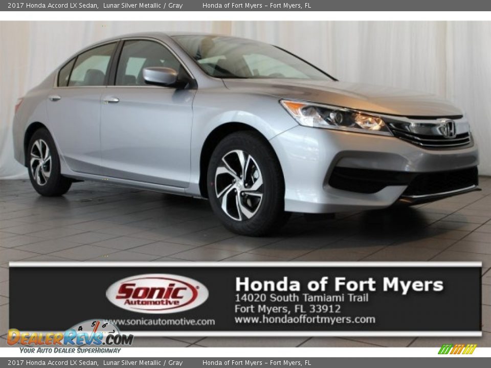 2017 Honda Accord LX Sedan Lunar Silver Metallic / Gray Photo #1