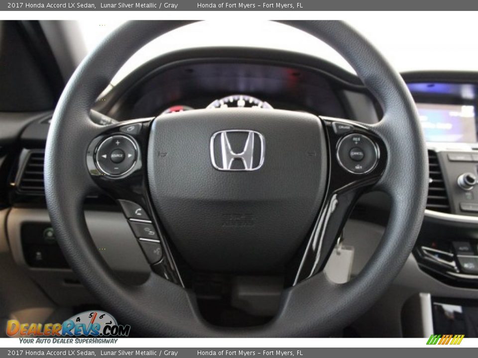 2017 Honda Accord LX Sedan Lunar Silver Metallic / Gray Photo #11