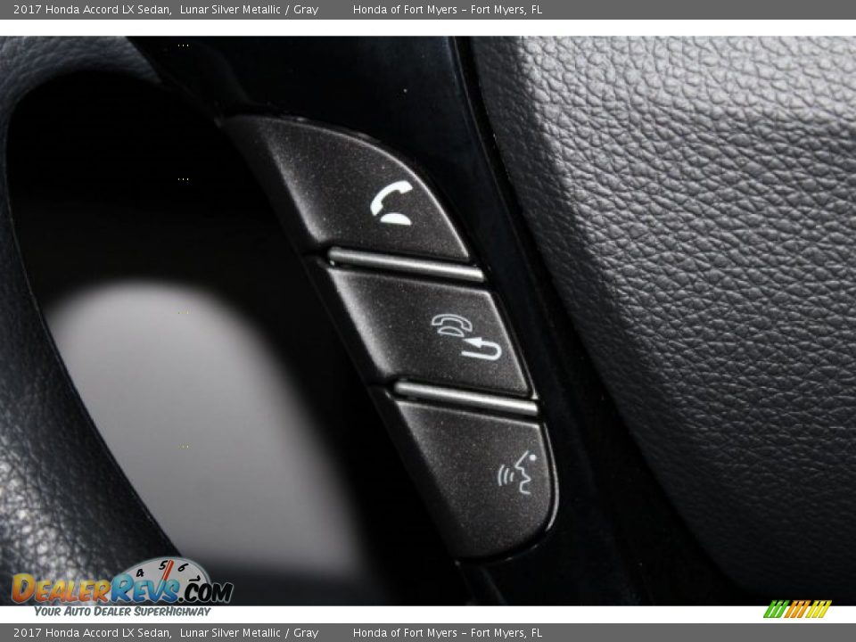 2017 Honda Accord LX Sedan Lunar Silver Metallic / Gray Photo #13