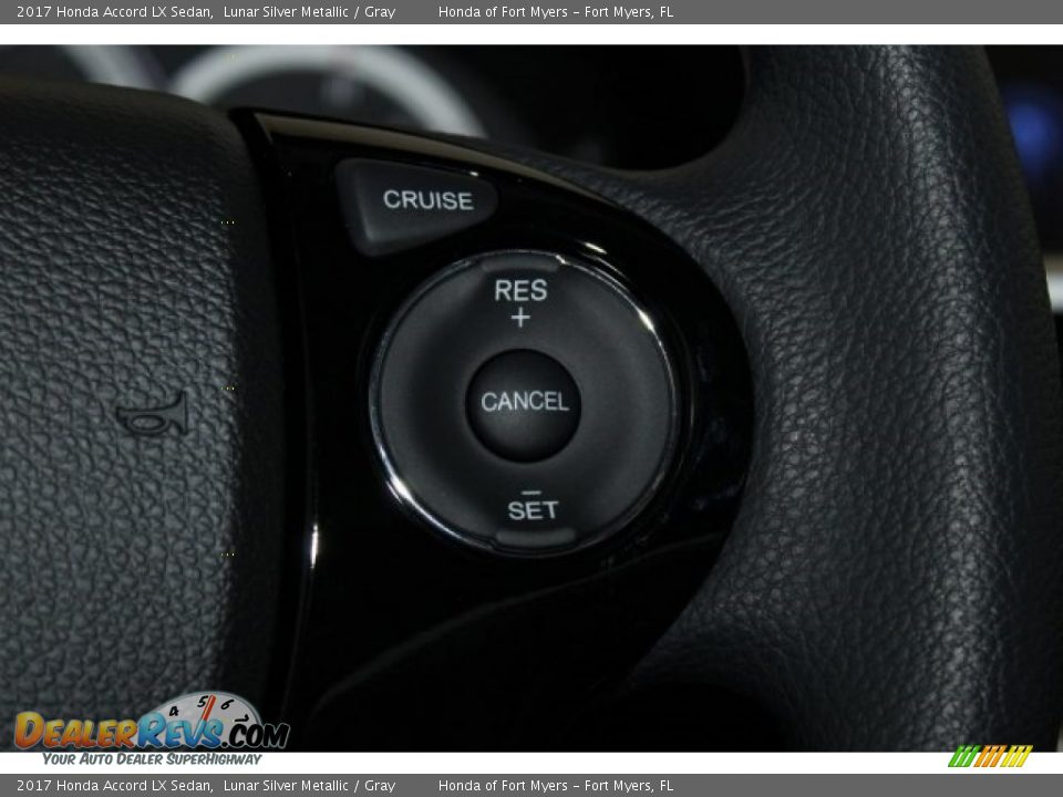 2017 Honda Accord LX Sedan Lunar Silver Metallic / Gray Photo #14