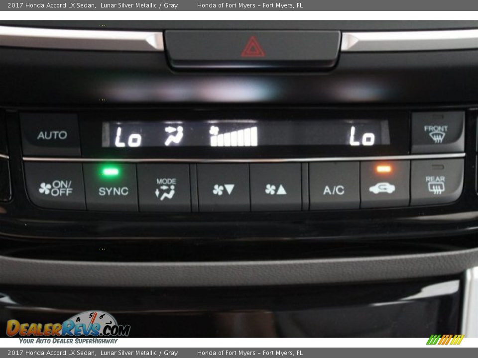 2017 Honda Accord LX Sedan Lunar Silver Metallic / Gray Photo #19