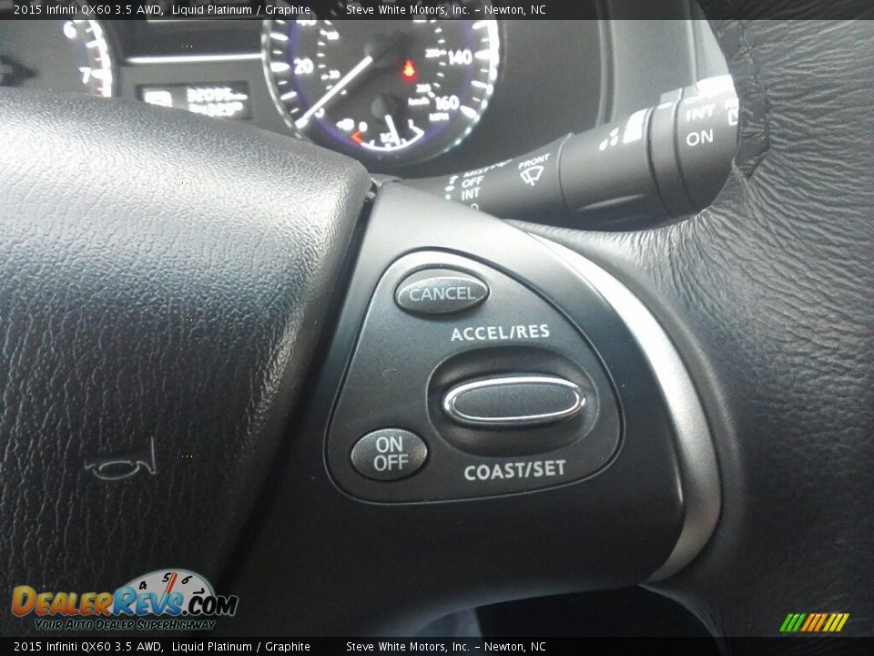 2015 Infiniti QX60 3.5 AWD Liquid Platinum / Graphite Photo #19
