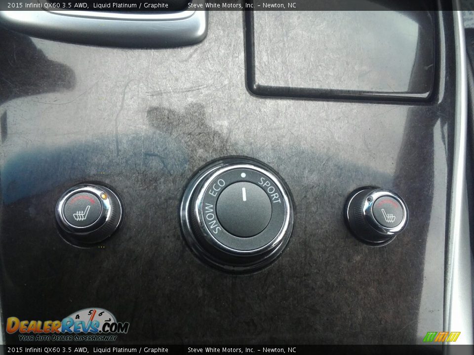 2015 Infiniti QX60 3.5 AWD Liquid Platinum / Graphite Photo #24