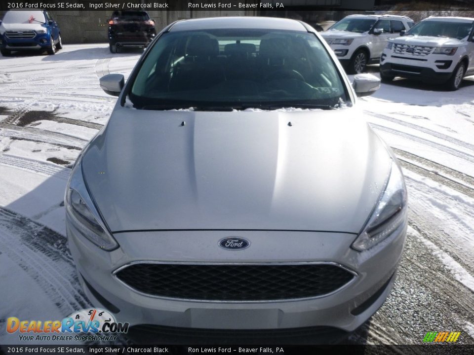 2016 Ford Focus SE Sedan Ingot Silver / Charcoal Black Photo #8