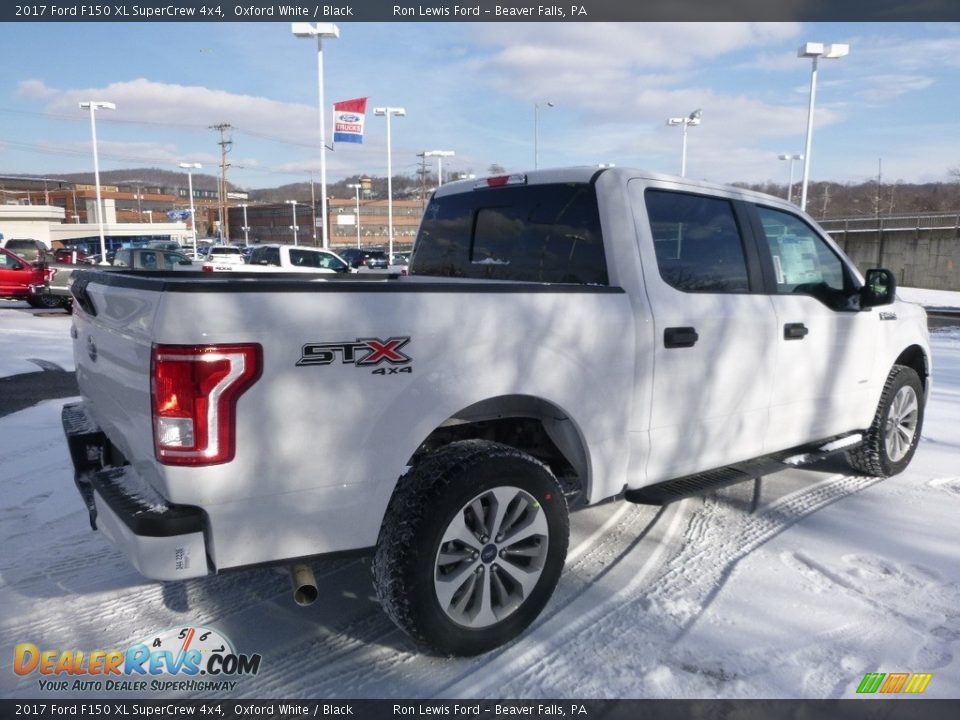 2017 Ford F150 XL SuperCrew 4x4 Oxford White / Black Photo #3