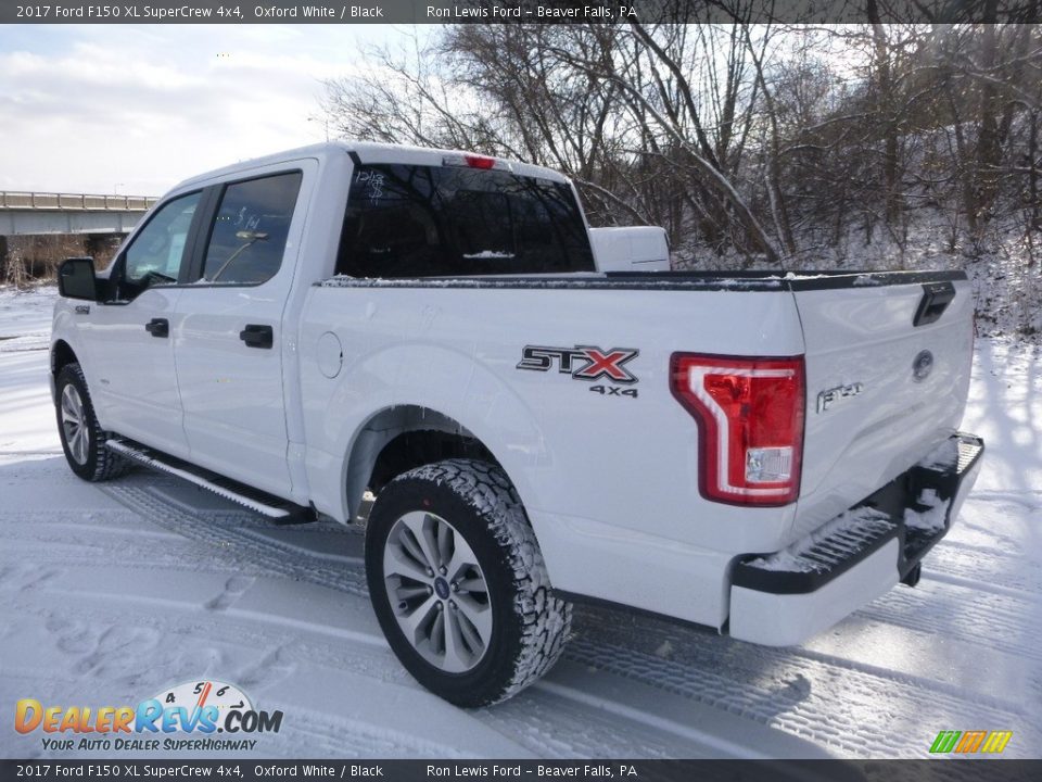 2017 Ford F150 XL SuperCrew 4x4 Oxford White / Black Photo #5