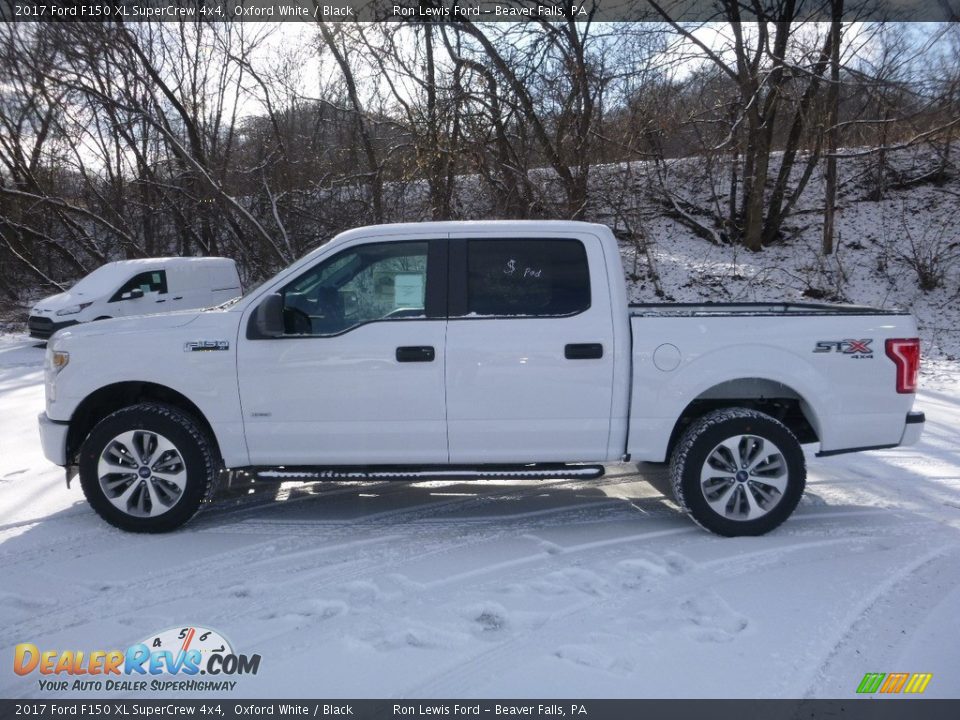2017 Ford F150 XL SuperCrew 4x4 Oxford White / Black Photo #6