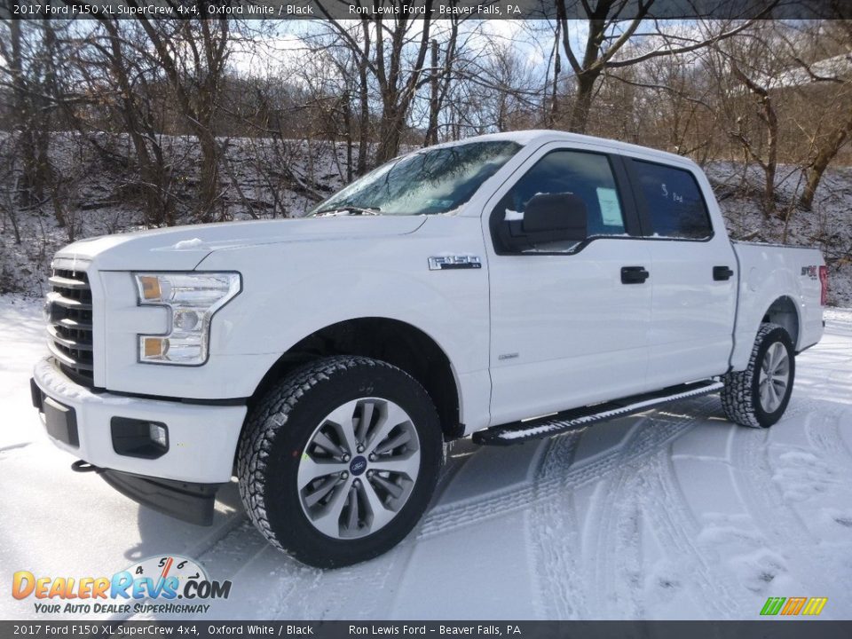2017 Ford F150 XL SuperCrew 4x4 Oxford White / Black Photo #7