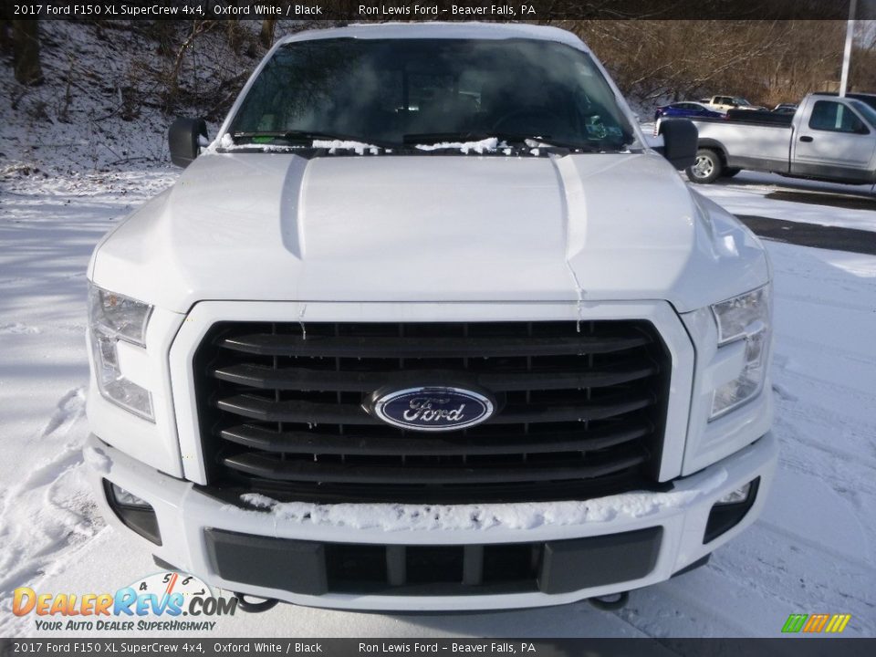2017 Ford F150 XL SuperCrew 4x4 Oxford White / Black Photo #8