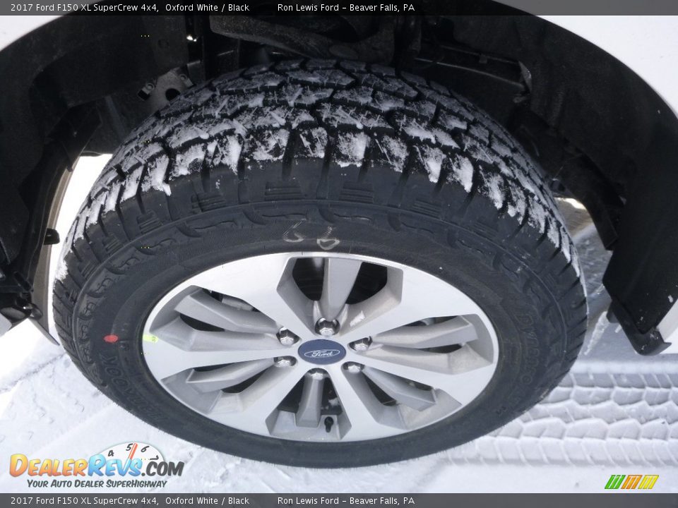 2017 Ford F150 XL SuperCrew 4x4 Oxford White / Black Photo #10
