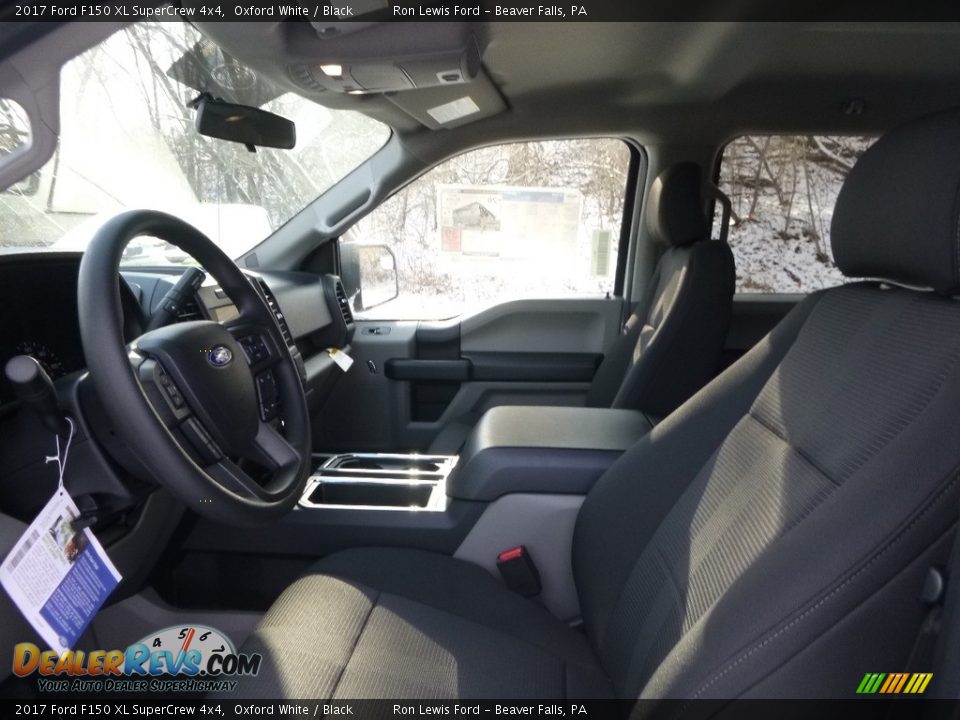 2017 Ford F150 XL SuperCrew 4x4 Oxford White / Black Photo #11