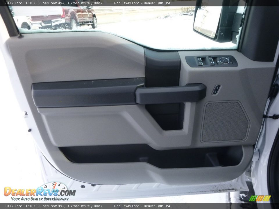 2017 Ford F150 XL SuperCrew 4x4 Oxford White / Black Photo #14
