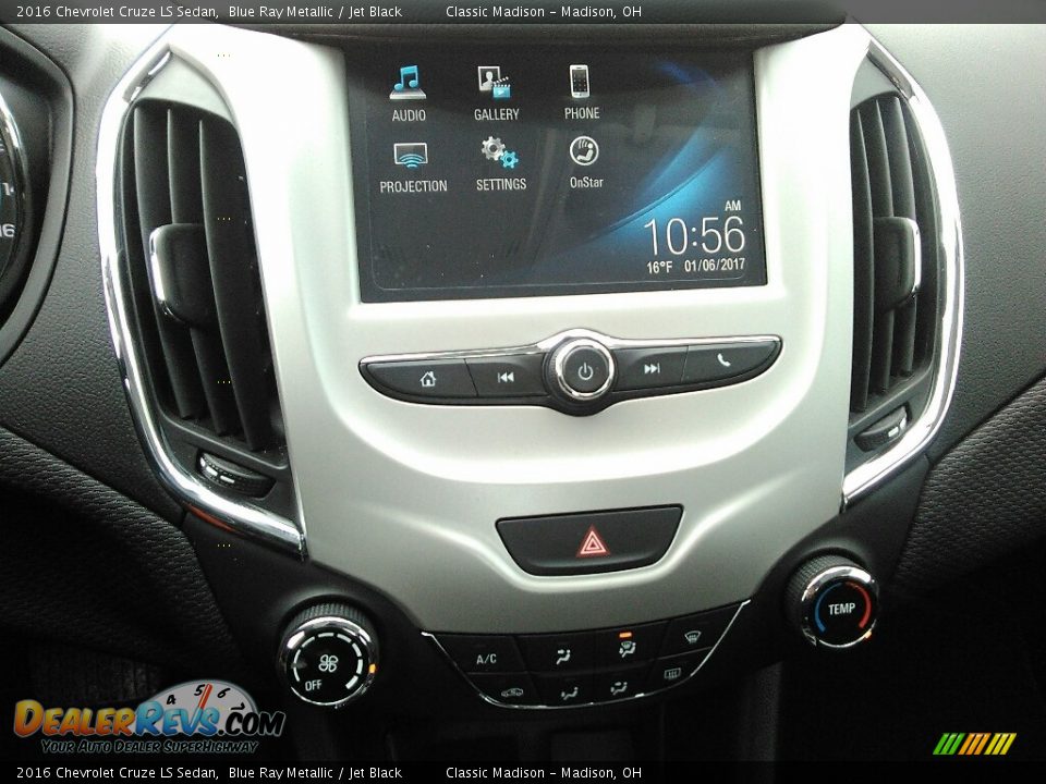 2016 Chevrolet Cruze LS Sedan Blue Ray Metallic / Jet Black Photo #11