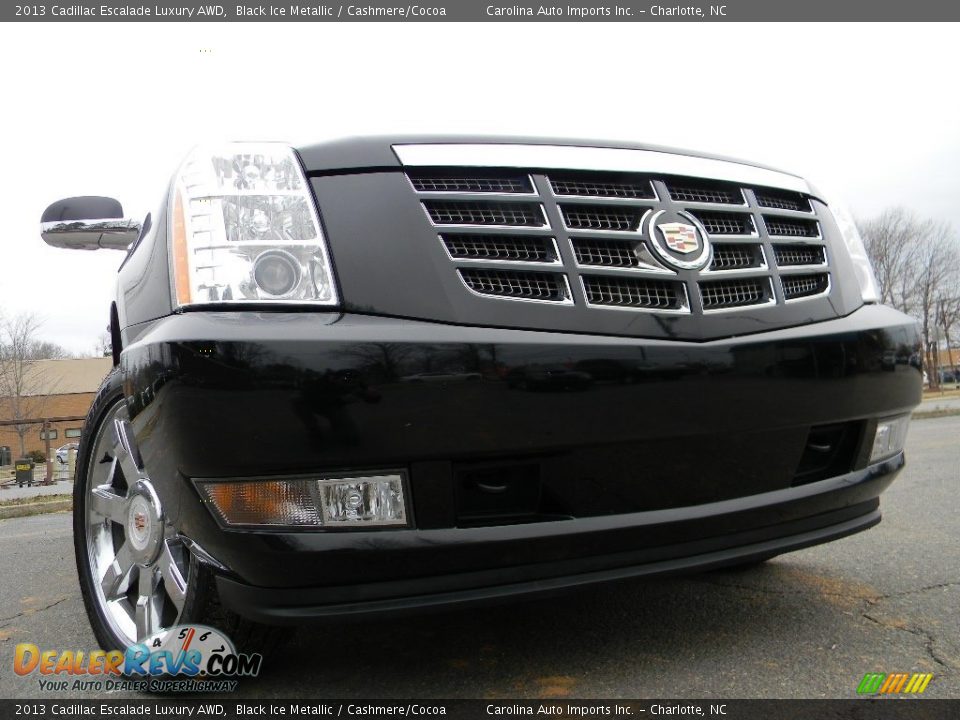 2013 Cadillac Escalade Luxury AWD Black Ice Metallic / Cashmere/Cocoa Photo #1