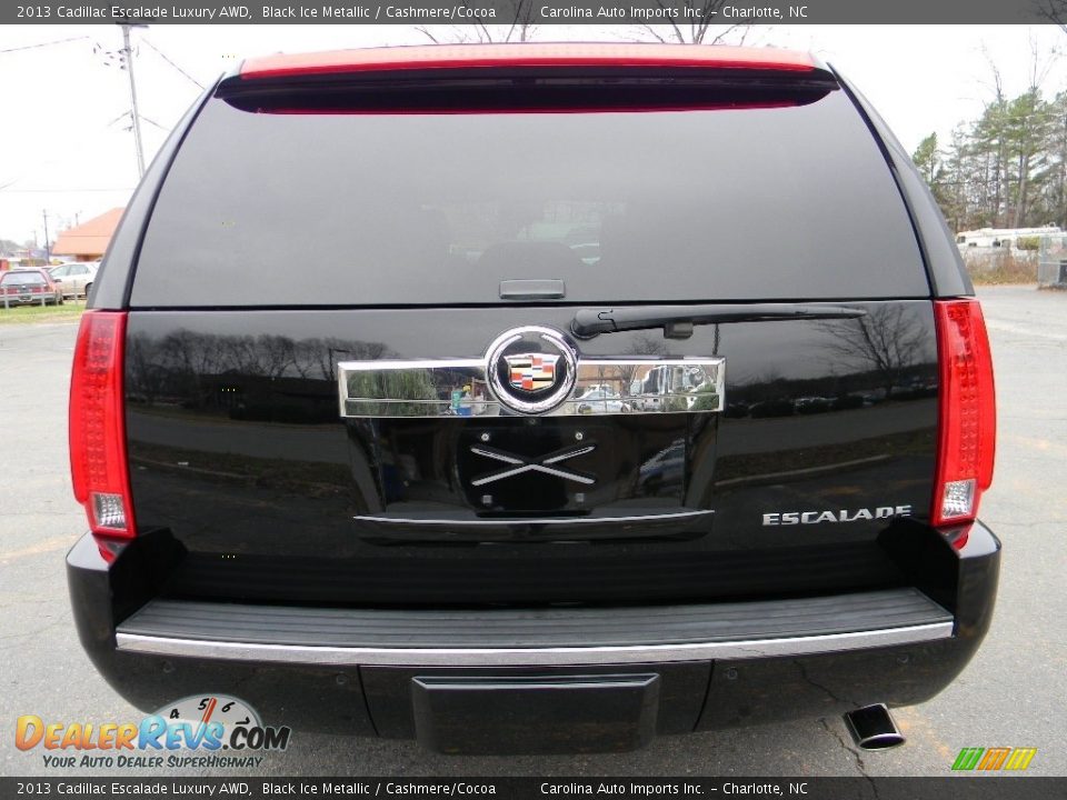 2013 Cadillac Escalade Luxury AWD Black Ice Metallic / Cashmere/Cocoa Photo #9