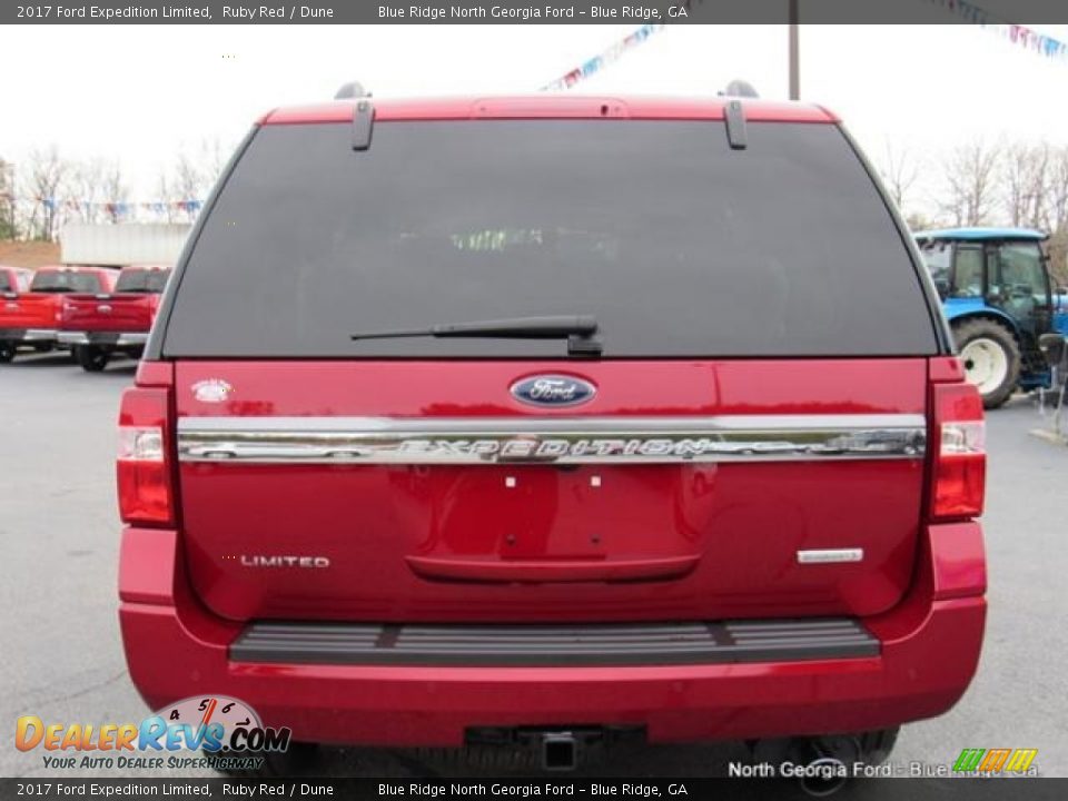 2017 Ford Expedition Limited Ruby Red / Dune Photo #4