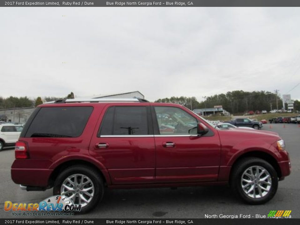 2017 Ford Expedition Limited Ruby Red / Dune Photo #6