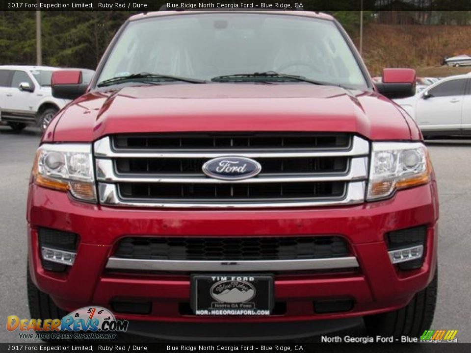 2017 Ford Expedition Limited Ruby Red / Dune Photo #8