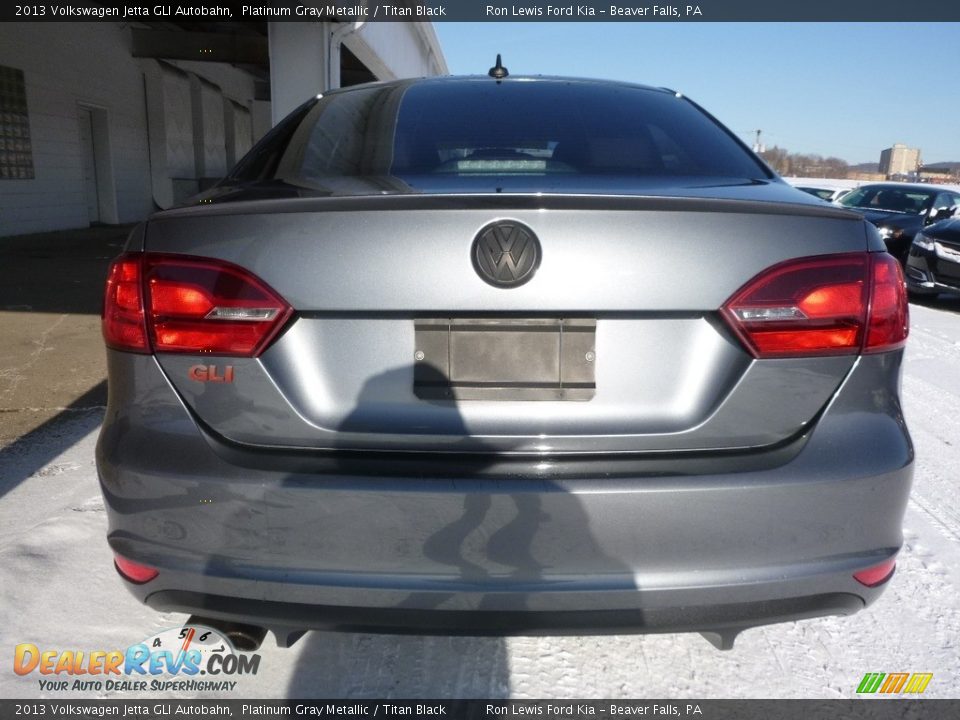 2013 Volkswagen Jetta GLI Autobahn Platinum Gray Metallic / Titan Black Photo #3