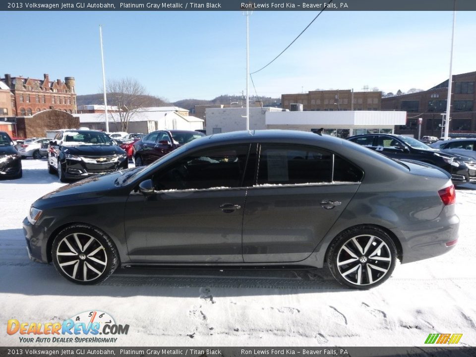2013 Volkswagen Jetta GLI Autobahn Platinum Gray Metallic / Titan Black Photo #5
