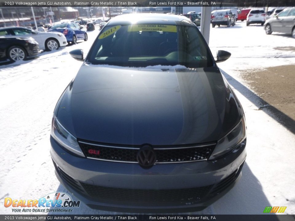 2013 Volkswagen Jetta GLI Autobahn Platinum Gray Metallic / Titan Black Photo #7