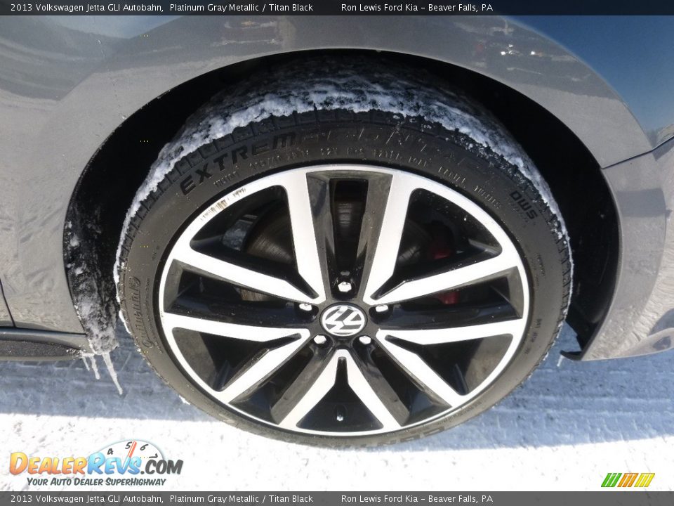 2013 Volkswagen Jetta GLI Autobahn Platinum Gray Metallic / Titan Black Photo #9