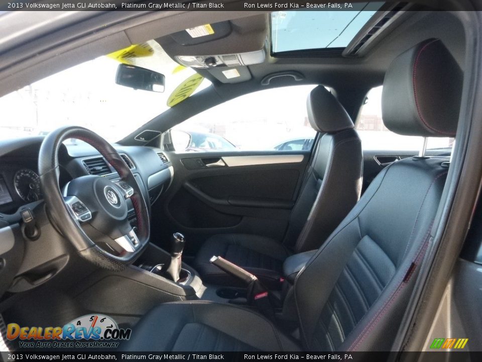 2013 Volkswagen Jetta GLI Autobahn Platinum Gray Metallic / Titan Black Photo #10