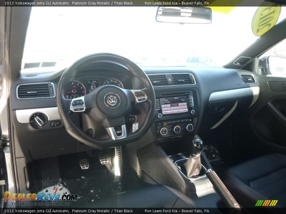 2013 Volkswagen Jetta GLI Autobahn Platinum Gray Metallic / Titan Black Photo #12