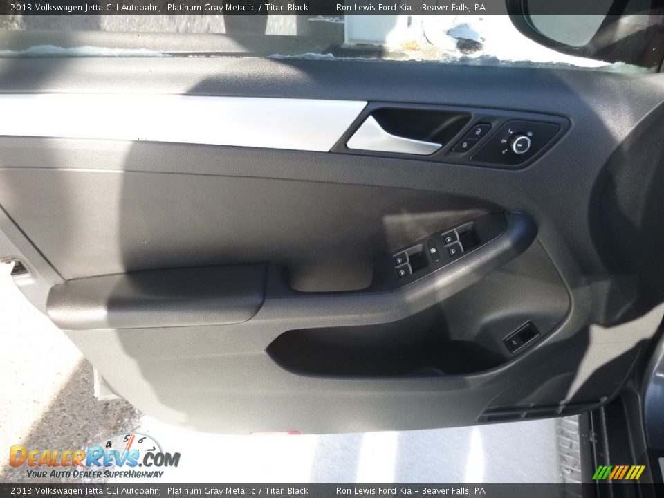 2013 Volkswagen Jetta GLI Autobahn Platinum Gray Metallic / Titan Black Photo #13