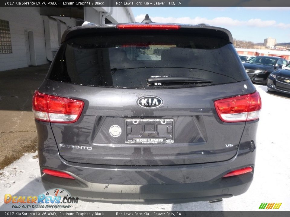 2017 Kia Sorento LX V6 AWD Platinum Graphite / Black Photo #3