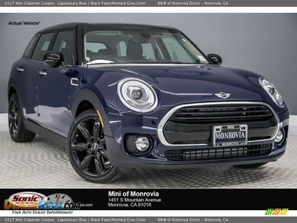 2017 Mini Clubman Cooper Lapisluxury Blue / Black Pearl/Mottled Grey Cloth Photo #1