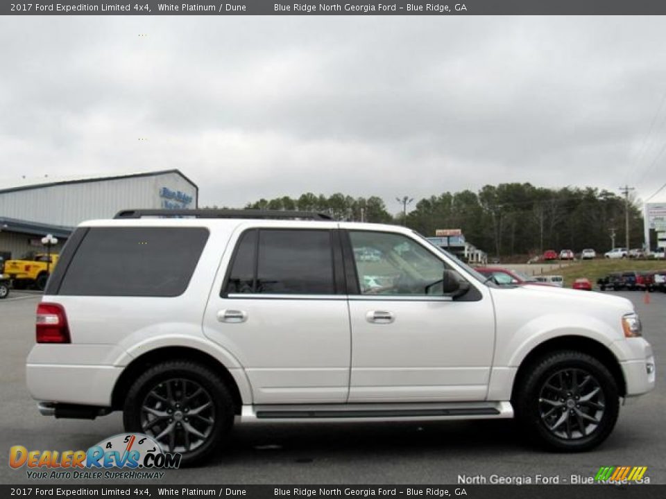 2017 Ford Expedition Limited 4x4 White Platinum / Dune Photo #6