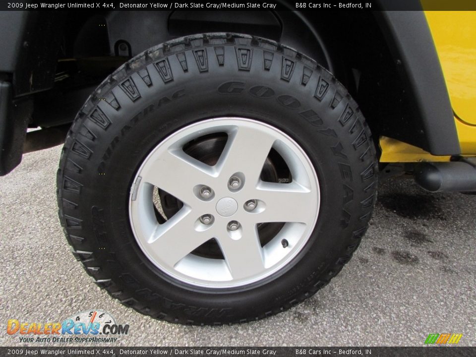 2009 Jeep Wrangler Unlimited X 4x4 Detonator Yellow / Dark Slate Gray/Medium Slate Gray Photo #10