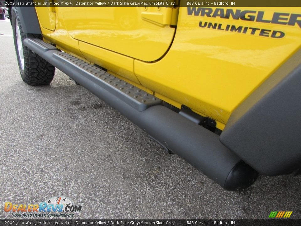 2009 Jeep Wrangler Unlimited X 4x4 Detonator Yellow / Dark Slate Gray/Medium Slate Gray Photo #13