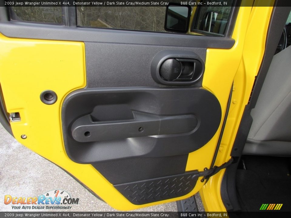 2009 Jeep Wrangler Unlimited X 4x4 Detonator Yellow / Dark Slate Gray/Medium Slate Gray Photo #20