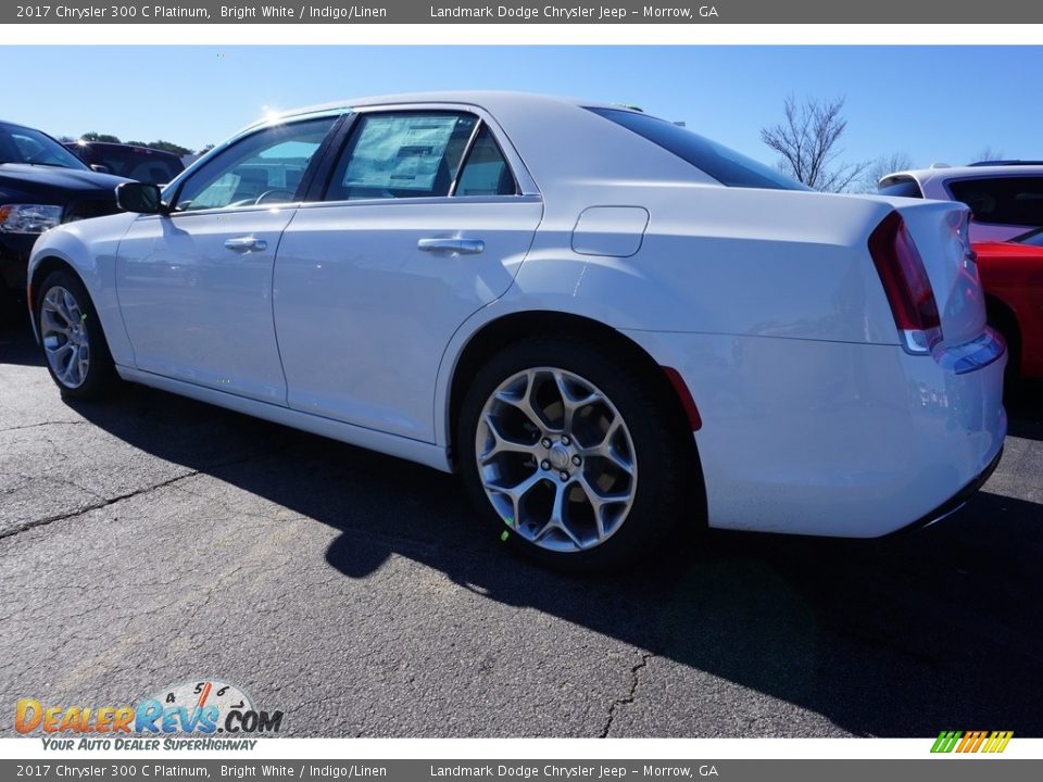 2017 Chrysler 300 C Platinum Bright White / Indigo/Linen Photo #2